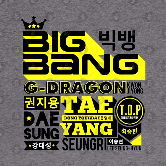 BIGBANG FONT COLLAGE by skeletonvenus